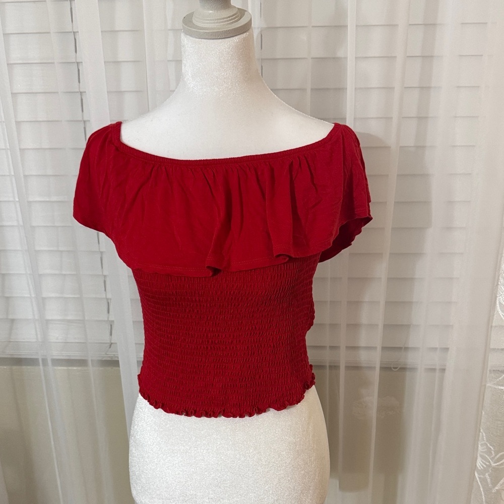 Abercrombie red Top
